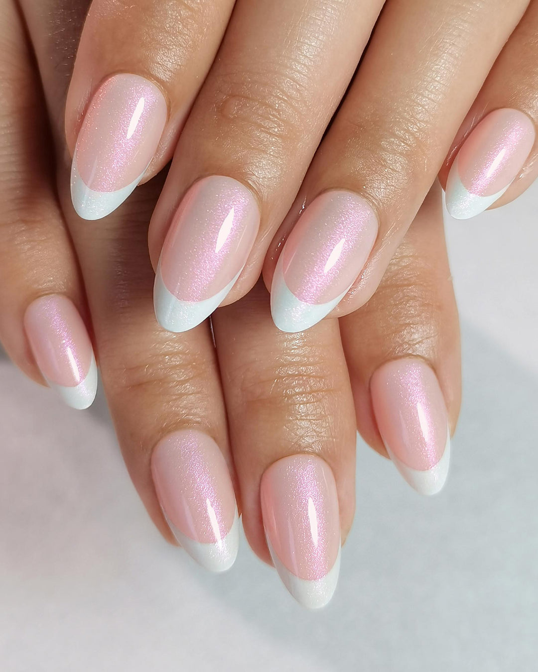 Infinaluxe Press-On Nails - French Glow - Almond
