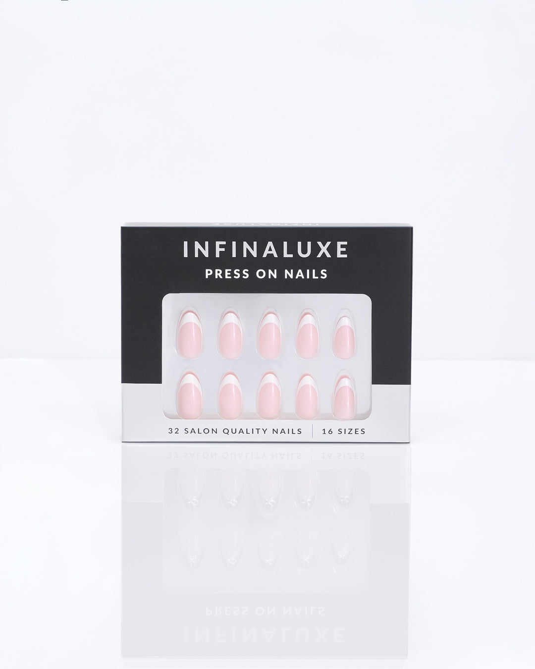 Infinaluxe Press-On Nails - French Glow - Almond