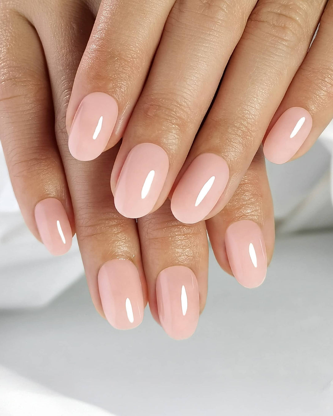 Infinaluxe Press-On Nails - Blush - Oval