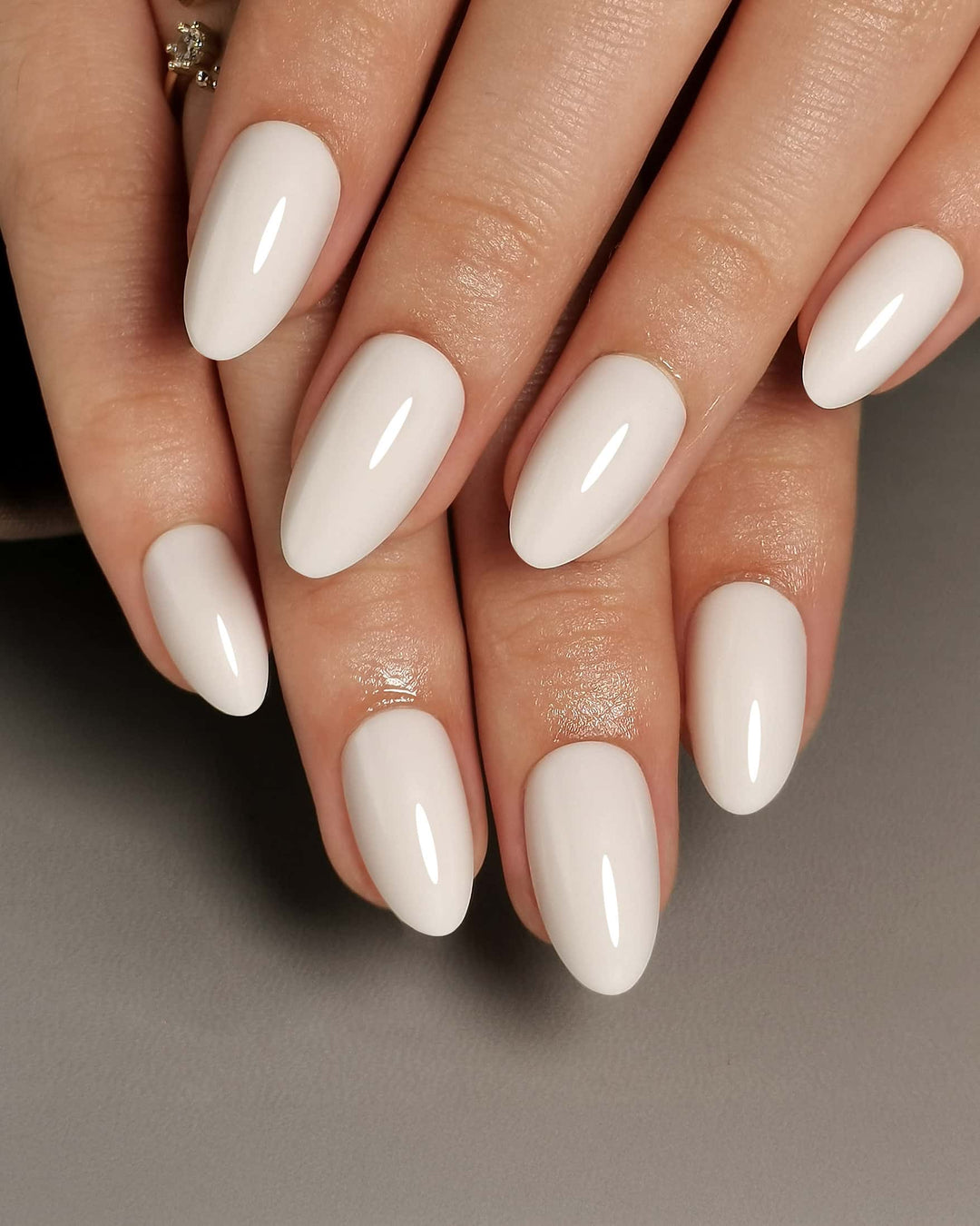 Infinaluxe Press-On Nails - Ivory - Almond
