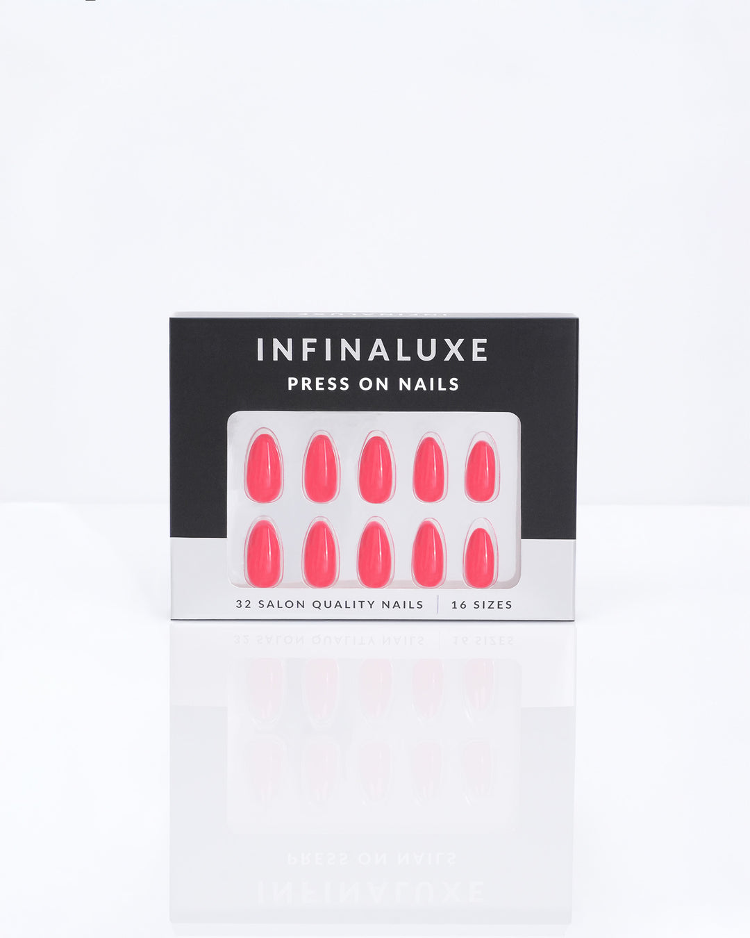 Infinaluxe Press-On Nails - Rouge - Almond