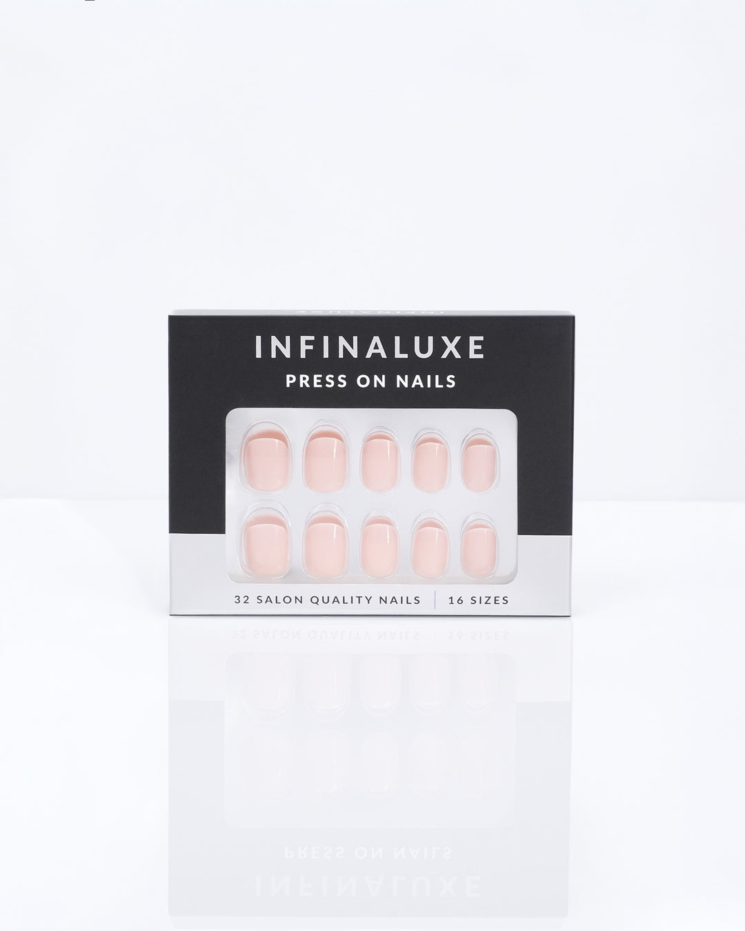Infinaluxe Press-On Nails - Bare - Round