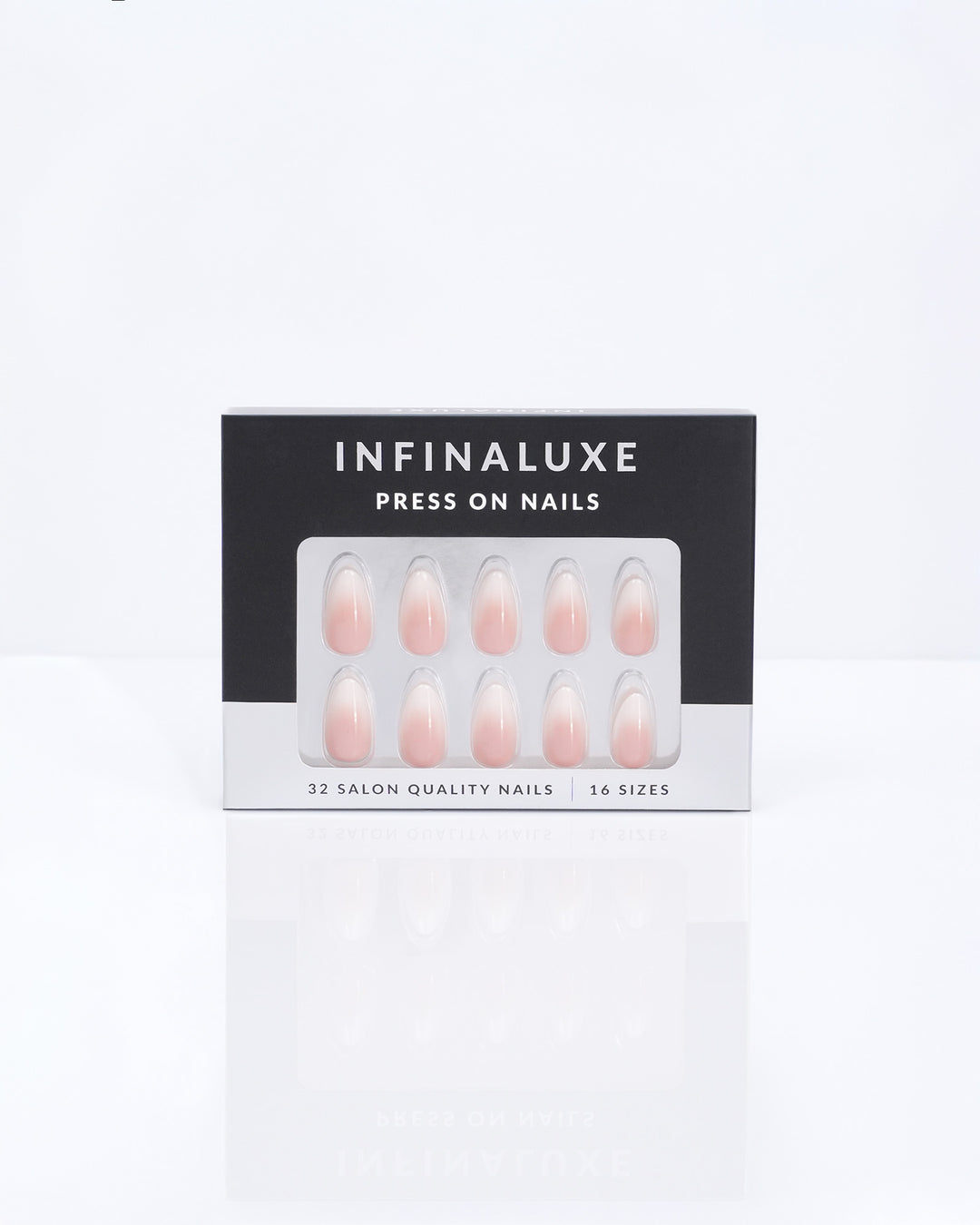 Infinaluxe Press-On Nails - Blush Ombré - Almond