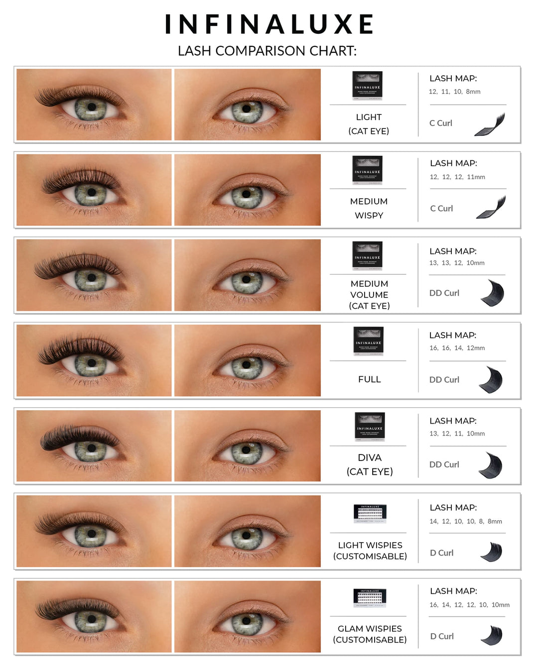 Infinaluxe Customisable Lashes & Instant Glue Strips Bundle