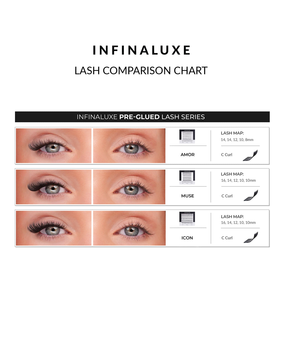 Infinaluxe Pre-Glued Lashes and Removal Serum Bundle