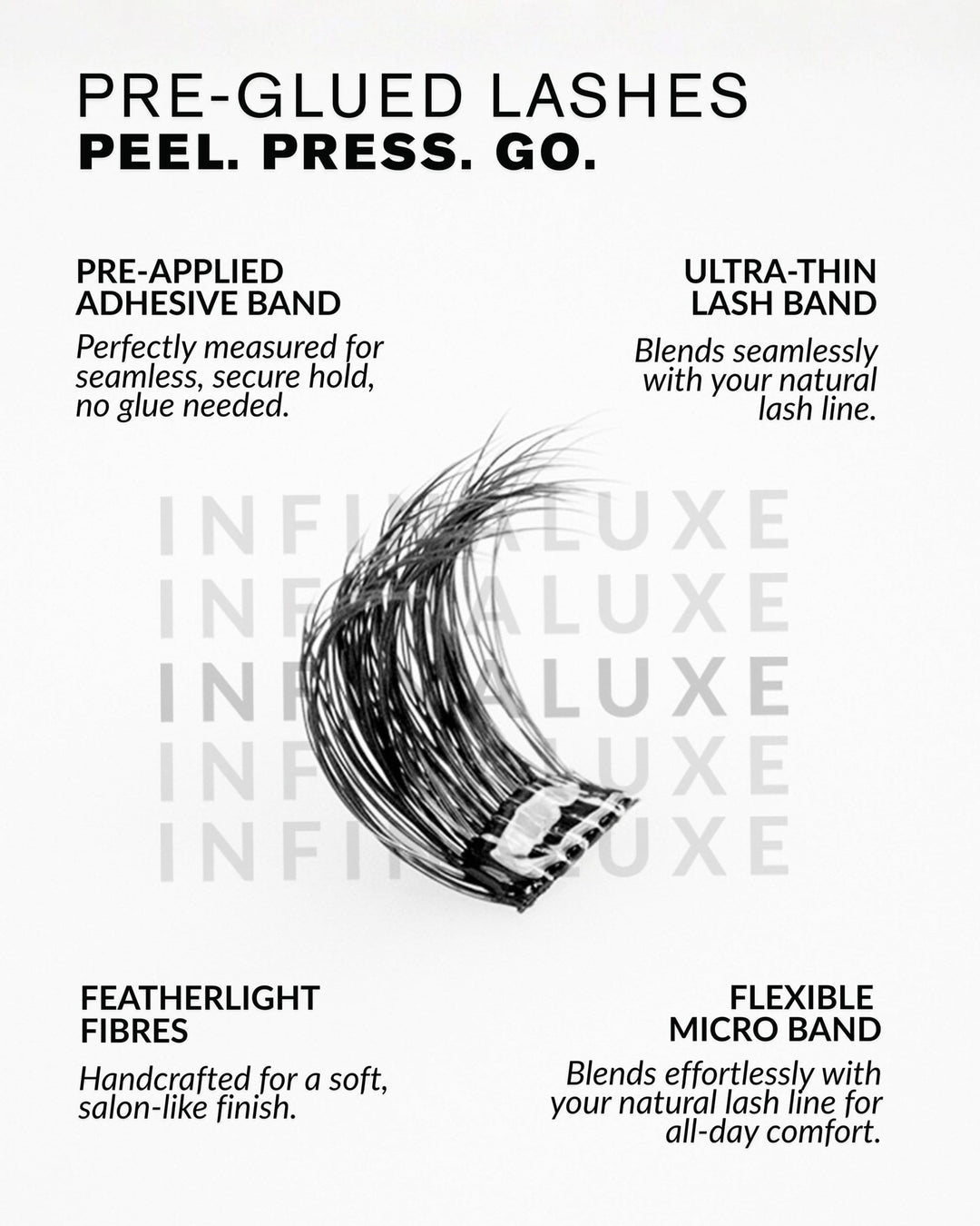 Infinaluxe Pre-Glued Lashes and Removal Serum Bundle